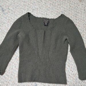 Abercrombie & Fitch Women's Olive Scoop Neck Sweater